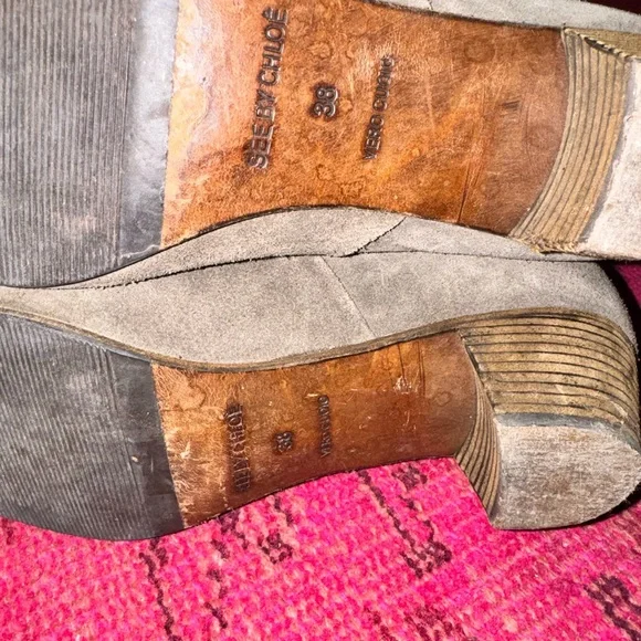 See By Chloe Gray Suede Ankle Booties - Picture 4 of 4